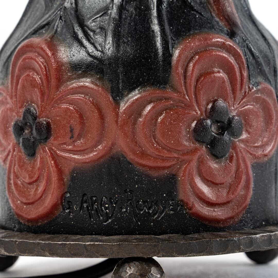 ガブリエル・アルジールソー　ナイトランプ　花とつぼみ　ガラス製