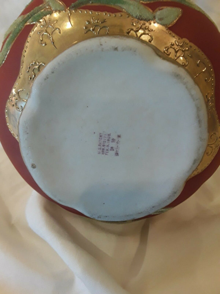 オールドノリタケ　コラレン　花瓶　1909年