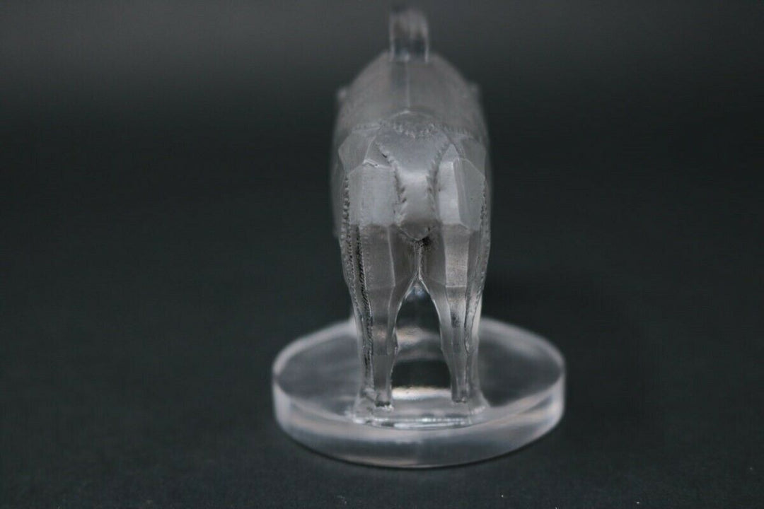 Rene Lalique Clear Glass 'Sanglier' Mascot