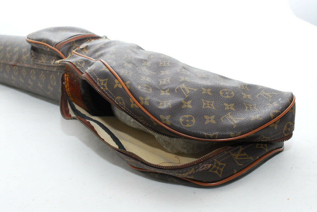 AUTH LOUIS VUITTON GOLF CLUB BAG MONOGRAM LEATHER VINTAGE