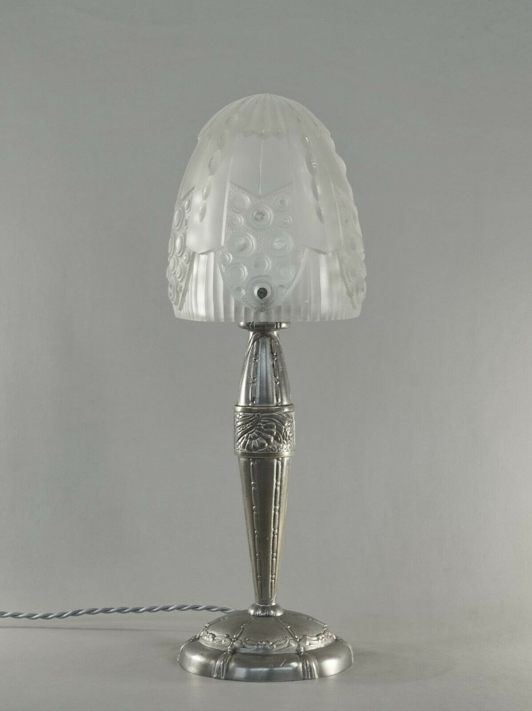 GEORGES LELEU : FRENCH 1930 ART DECO TABLE LAMP .... Hanots 1925 muller daum era