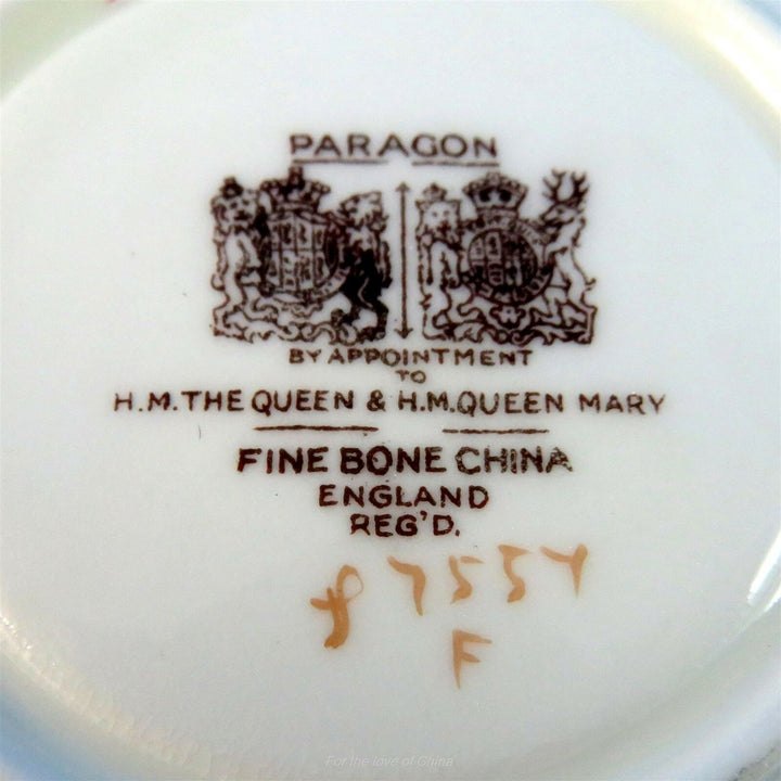 パラゴン　パープル＆イエロープリムローズカップ&ソーサー