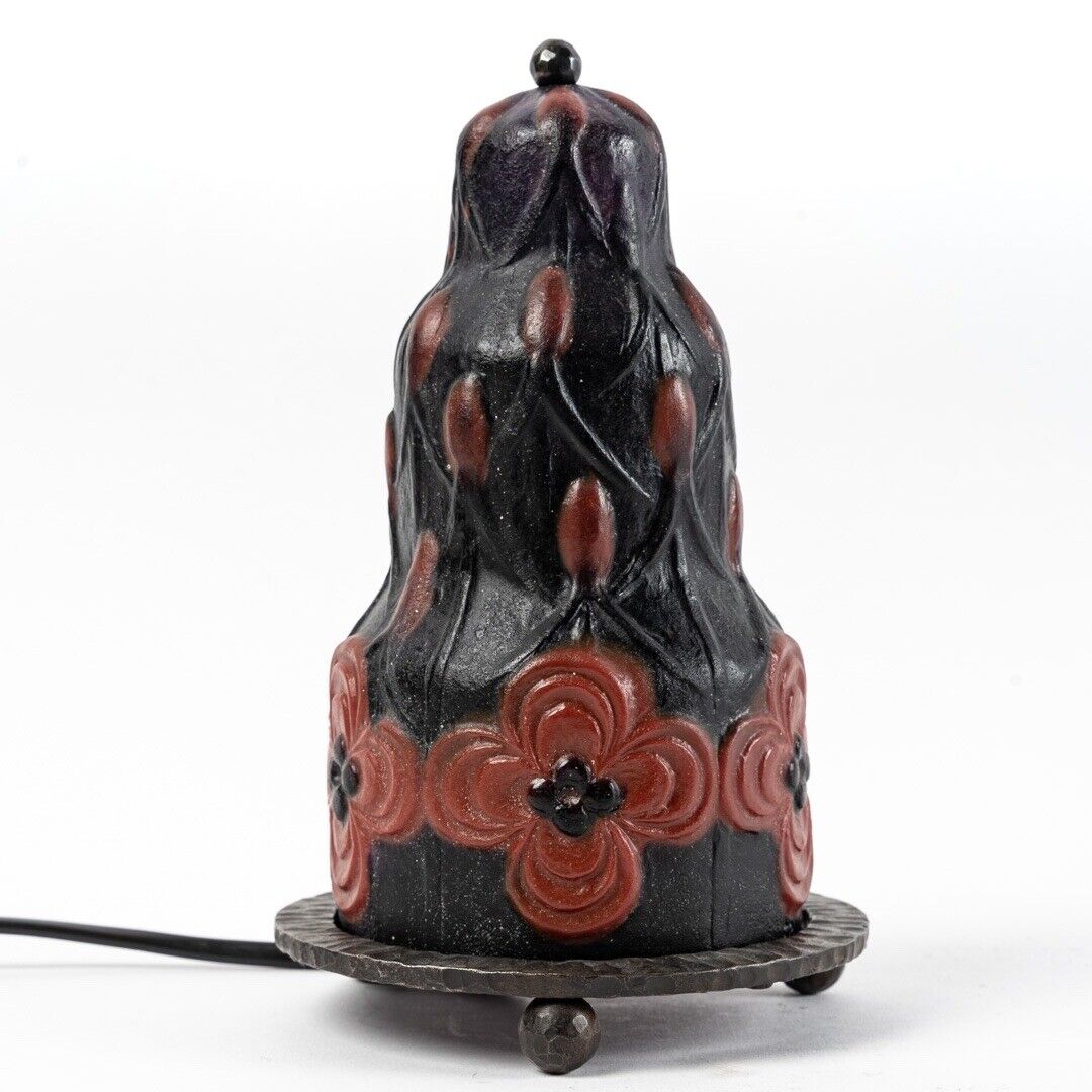 ガブリエル・アルジールソー　ナイトランプ　花とつぼみ　ガラス製