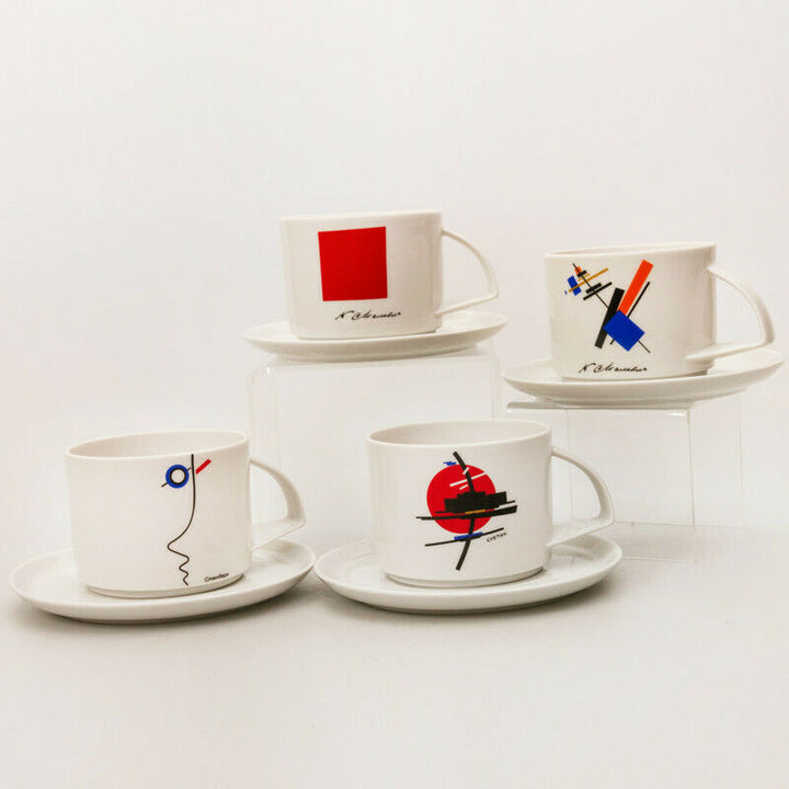 Malevich Red Square Teacup & Saucer by Imperial Porcelain Factory, Lomonosov,LFZ