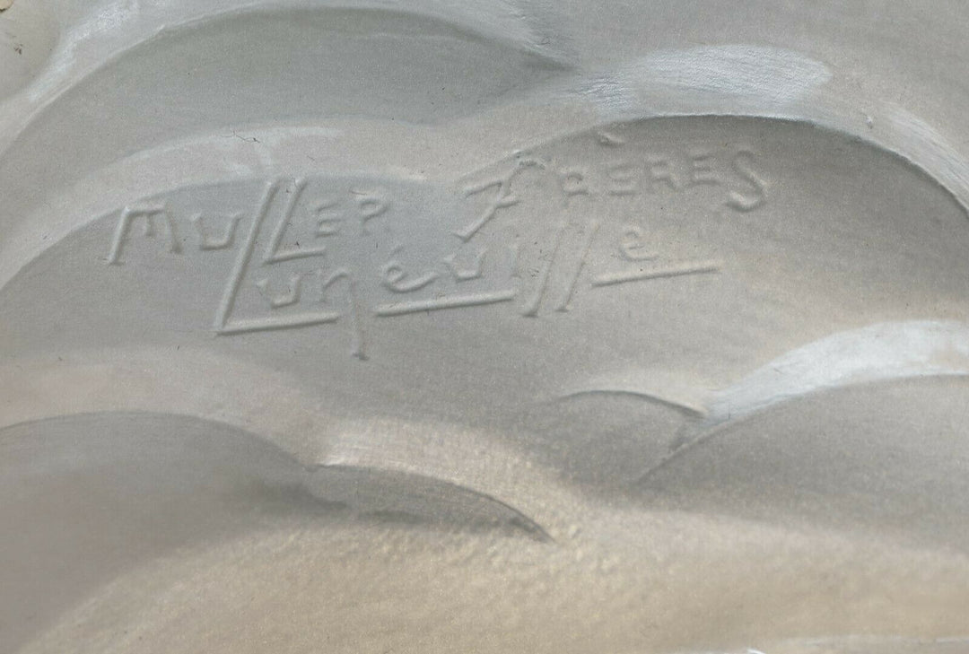 MULLER FRERES : FRENCH 1930 ART DECO PENDANT CHANDELIER . lamp France degue era