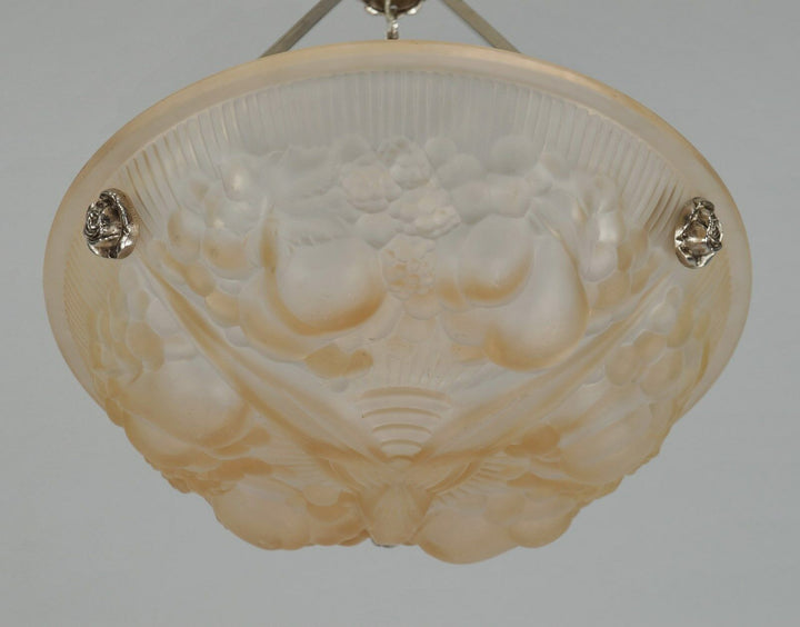 ミューラー兄弟　作：1930フランスアールデコ調シャンデリアランプ