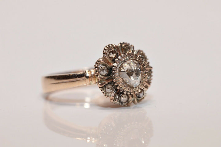 アンティーク オリジナル オスマン 8K ナチュラルローズカットダイヤモンドのリング