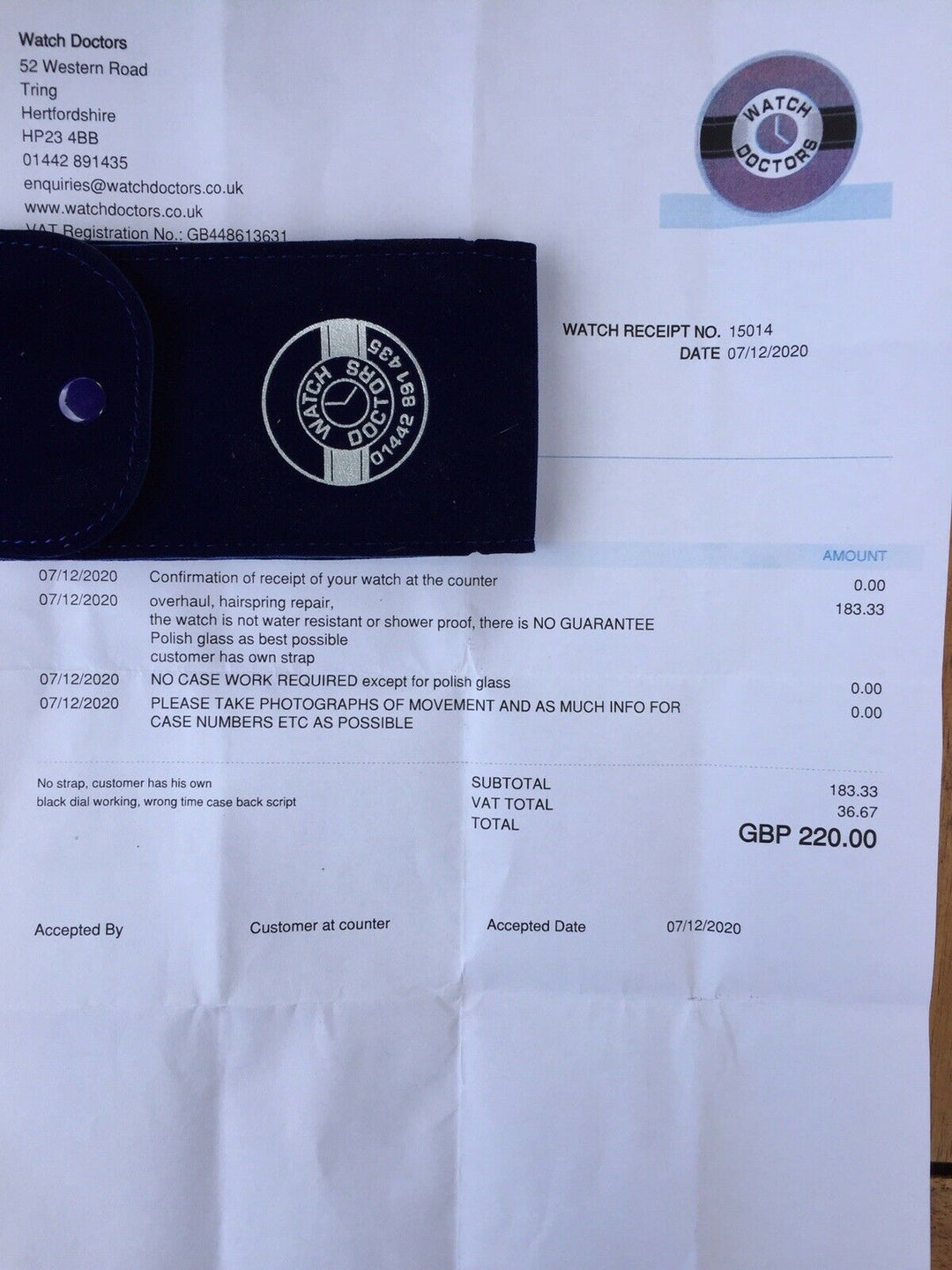 Omega Watch Air Ministry RAF 6b/159 30T2 SC 16 Jewel