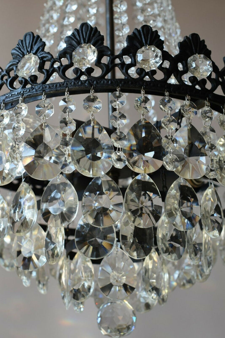 French Empire Chandelier Antique Style Vintage Hallway Lighting, Ceiling Pendant