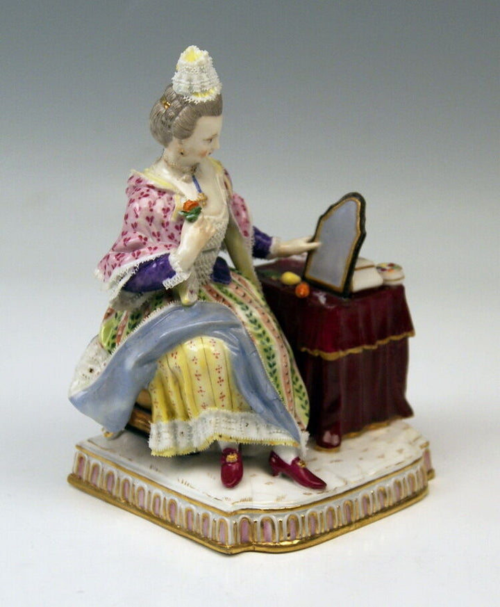 邁森 MEISSEN マイセン FIGUR 5 SINNE DER GESICHTSSINN THE SIGHT MNR: E5 UM 1850 TOP
