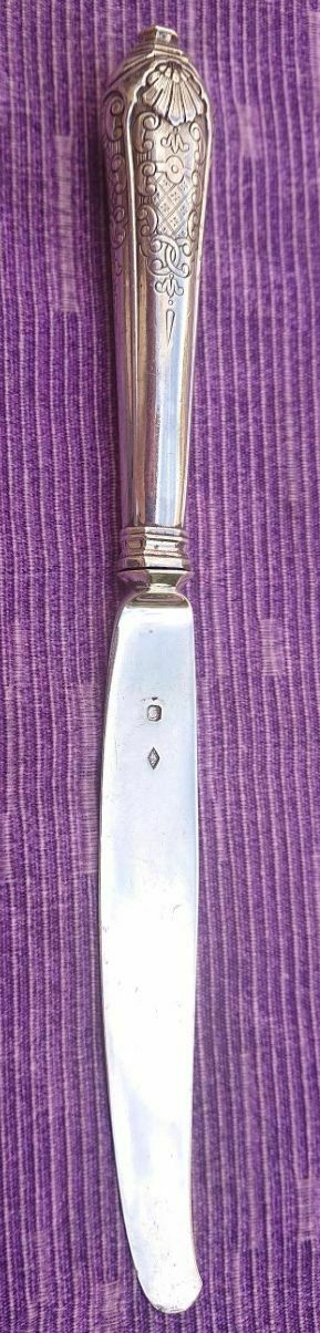 CHRISTOFLE CARDEILHAC STERLING SILVER 6 DESSERT KNIVE