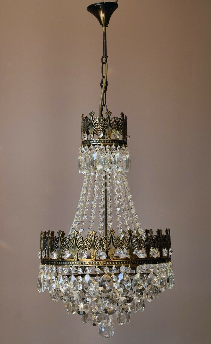 アンティーク/ヴィンテージクリスタルシャンデリア エンパイア