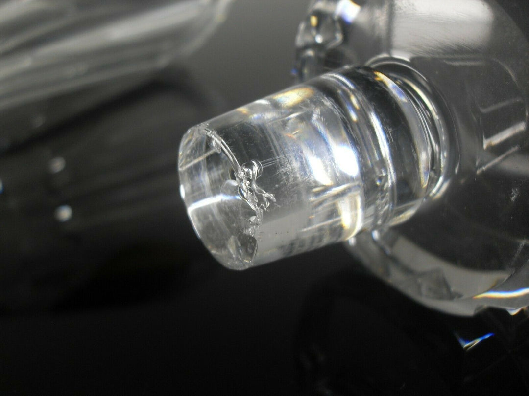 Antique Carafe Whisky Crystal Size Ribs Plates Talleyrand Baccarat Signed