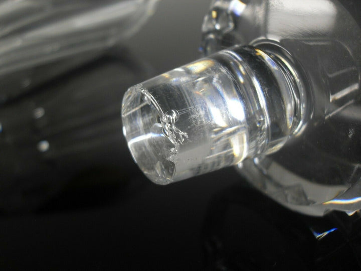 Antique Carafe Whisky Crystal Size Ribs Plates Talleyrand Baccarat Signed