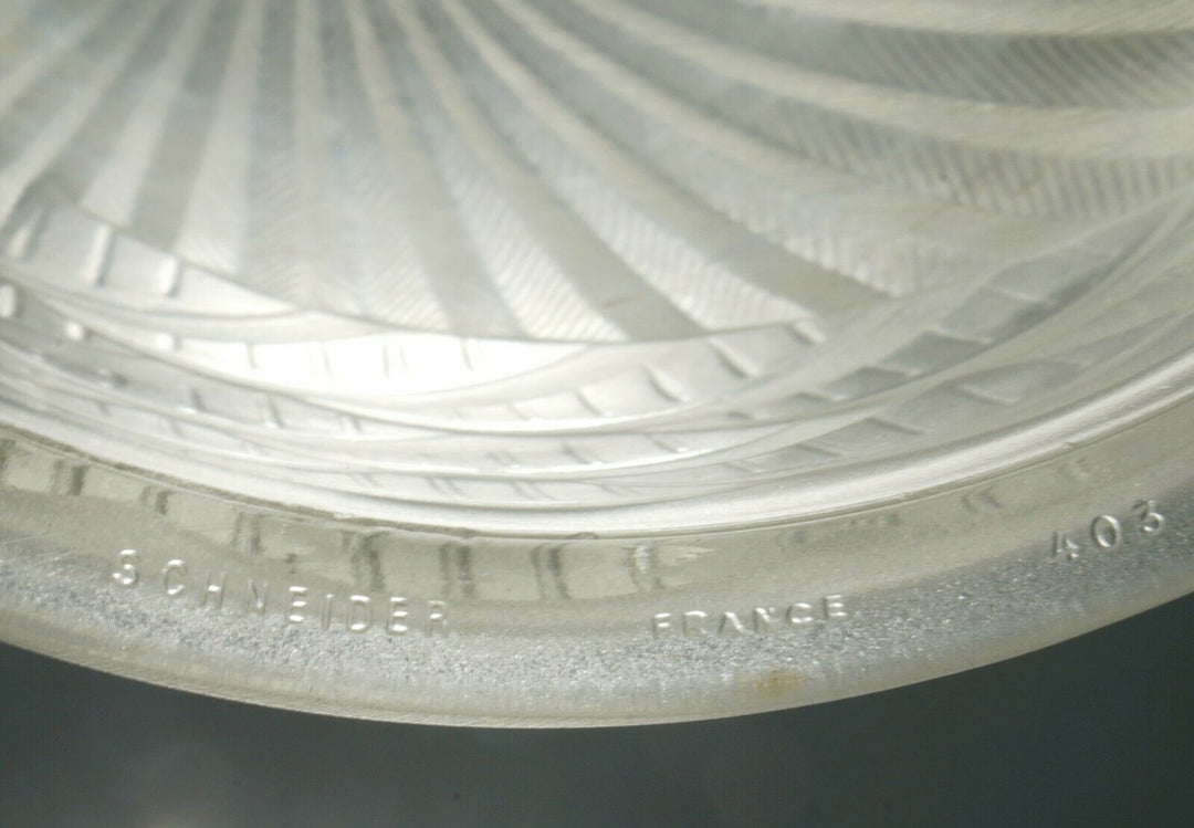 SCHNEIDER : FRENCH 1930 ART DECO FLUSH MOUNT pair available ........ lamp France