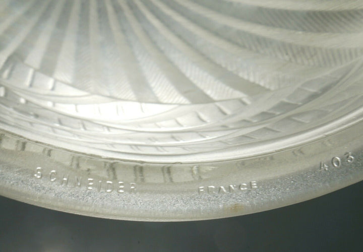 SCHNEIDER : FRENCH 1930 ART DECO FLUSH MOUNT pair available ........ lamp France