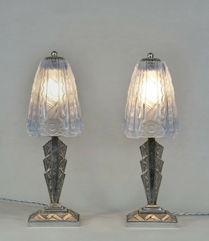 DONNA PARIS : a pair of 1930 FRENCH ART DECO LAMPS ...... lamp degué muller era