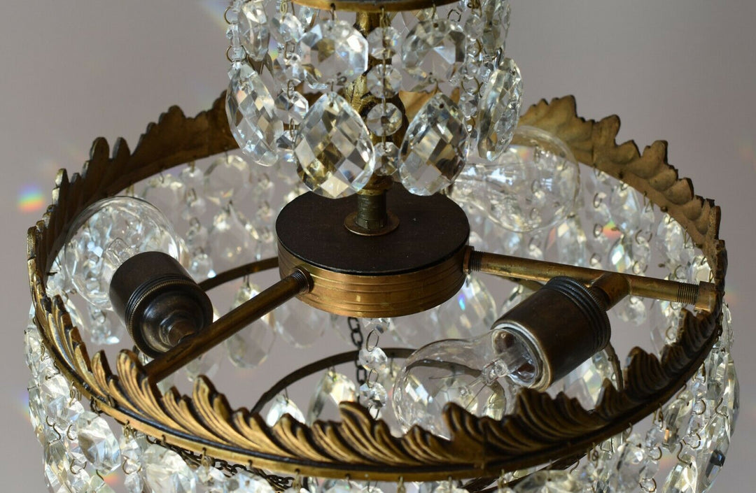 Vintage Crystal Chandelier,Cei