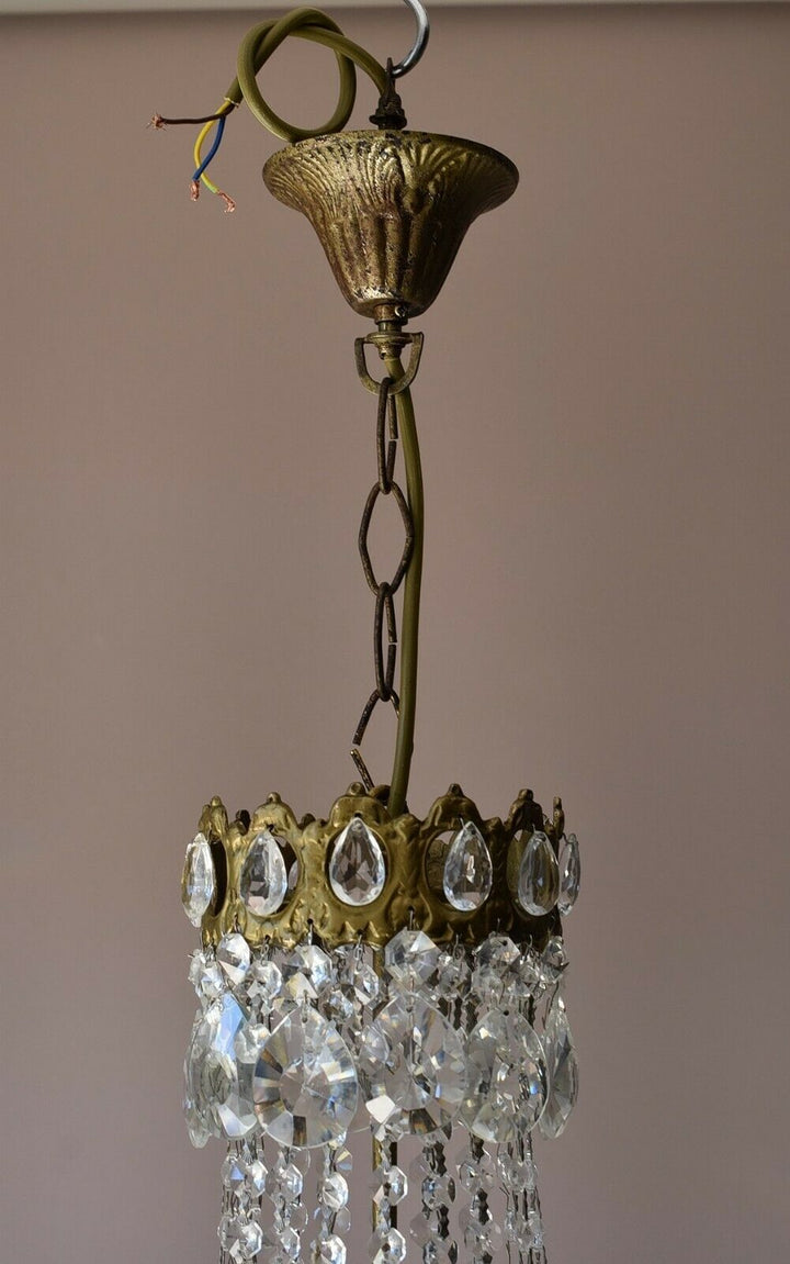 Empire Antique Style Vintage Crystal Chandelier, Indoor Lighting, Lamp, Pendant
