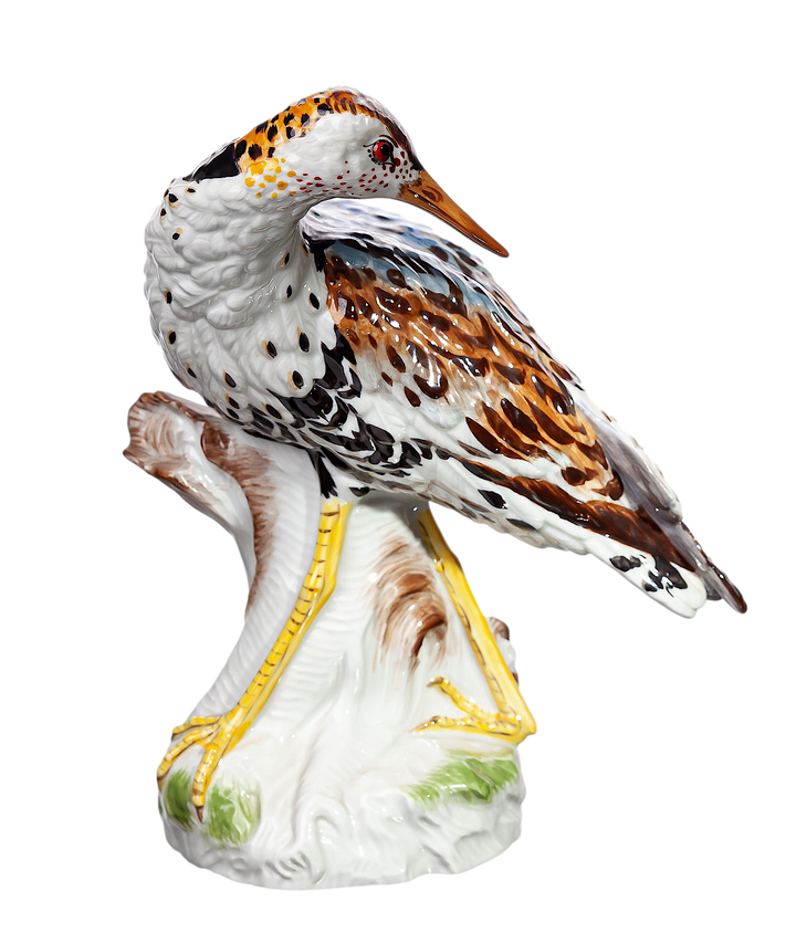 マイセン人形　シギ　動物　一級品モデル　77186　1989年　高さ20.5cm