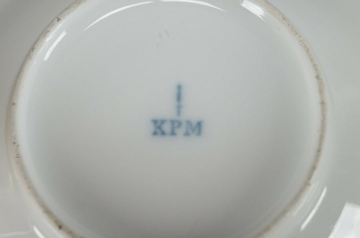KPM Berlin Hand Painted Lady Portrait Pink & Gold Cup & Saucer Circa 1837-1844