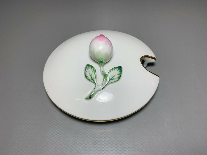 GROSSE MEISSEN BOWLE DECKEL TERRINE BLUMEN ROSEN ROSENMALEREI GUTER ZUSTAND