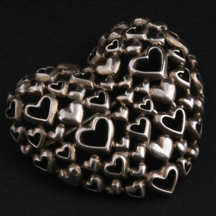 Georg Jensen Sterling Brooch # 413. Silver. Allan Scharff. DENMARK. 3531704
