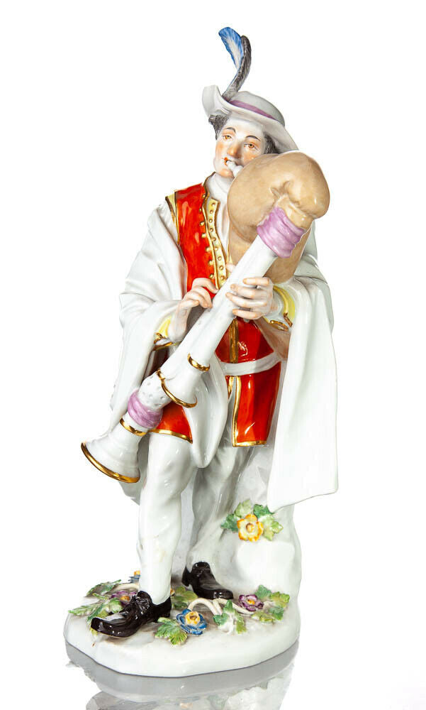 オールド マイセン バグパイプを演奏する天使 バグパイプ 天使 1級品 オールド マイセン Meissen バグパイプを演奏する天使 バグパイプ 天使