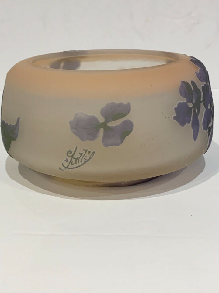 エミールガレ　紫陽花の花が描かれた器型小物入れ