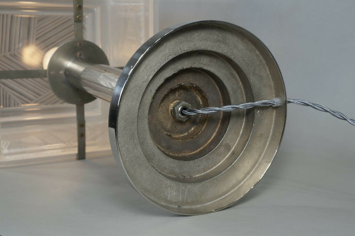 SABINO : large French 1930 art deco lamp ................ muller daum era France