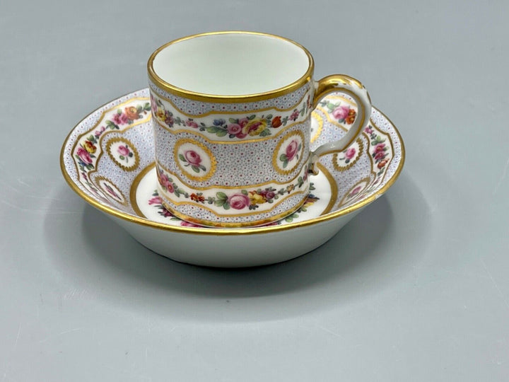 Important Rare Museum Empire Sevres Cup and saucer 1770 François Drand