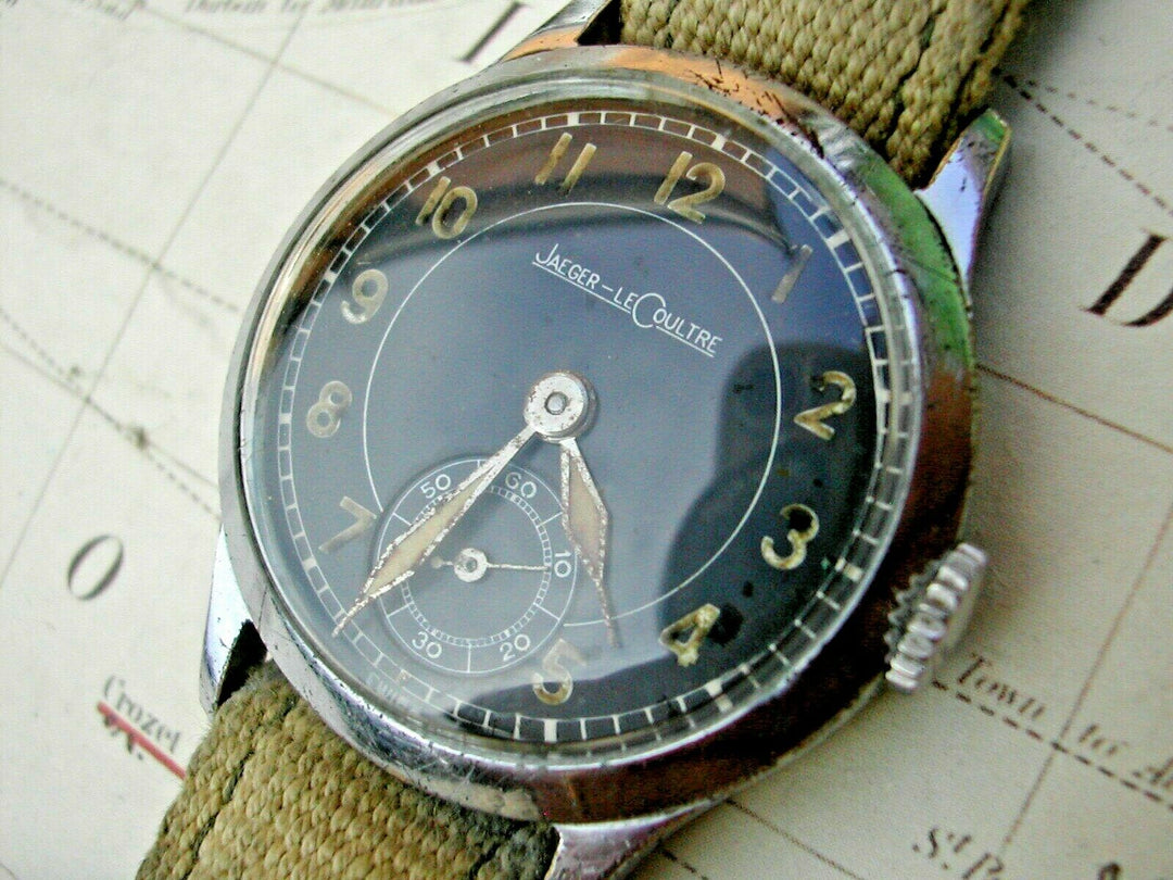 1943年代 ジャガー・ルクルト　メンズ　オリジナルブラックダイアル　オーバーホール済みCAL.469/A