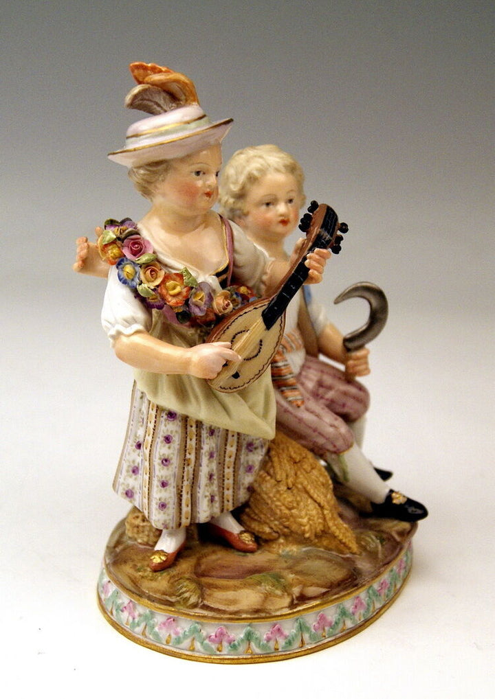 MEISSEN FIGUR GRUPPE DER SOMMER 4 JAHRESZEITEN THE SUMMER MNR: G92 UM 1870