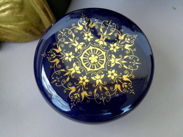 Sevres Splendid Box Blue Cobalt and Gilding Decor