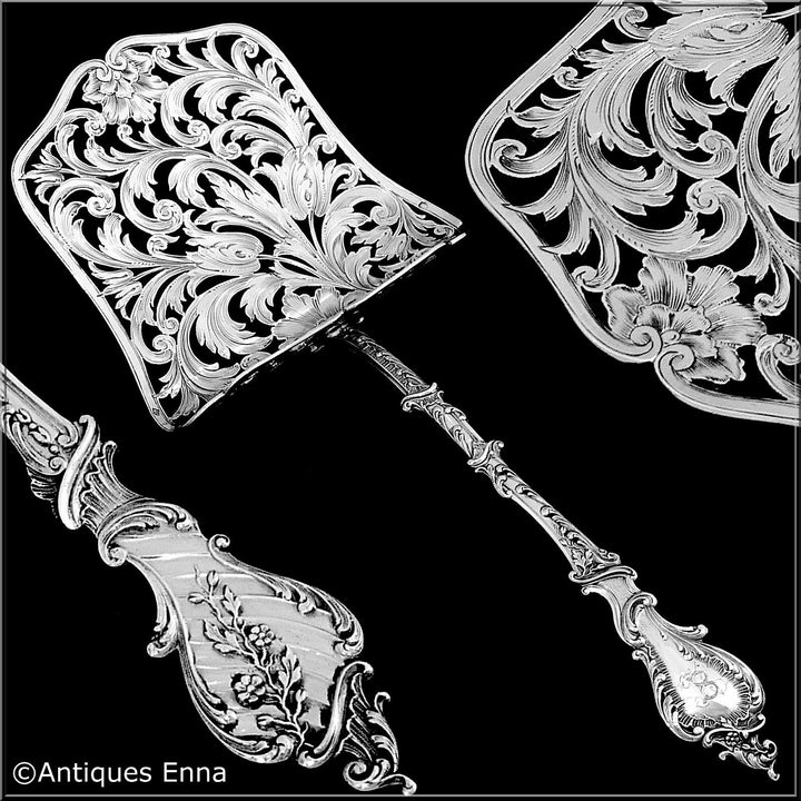 Soufflot French All Sterling SilverAsparagus Pastry Toast Server