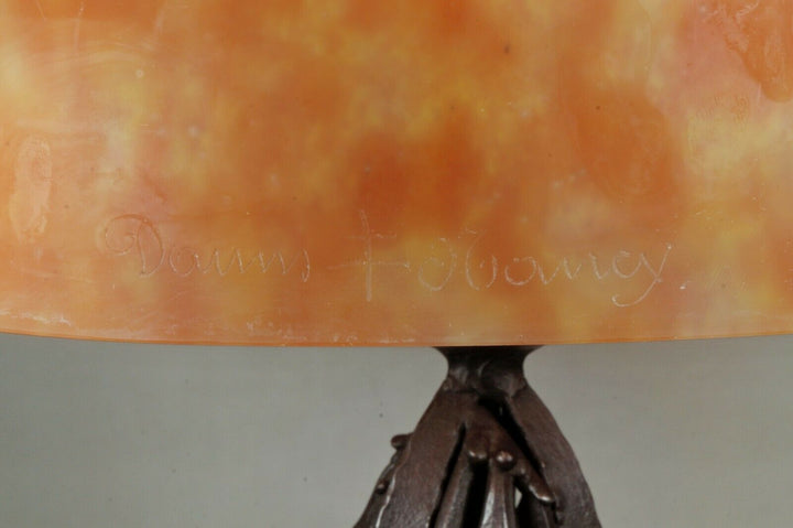 KATONA & DAUM : LARGE FRENCH 1925 ART DECO LAMP ....... wrought iron 1930 France