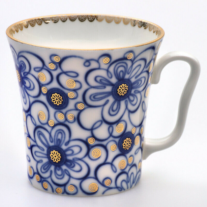 Imperial Porcelain Teacup & Saucer Lomonosov Mug LFZ Russian Bindweed 12 fl oz