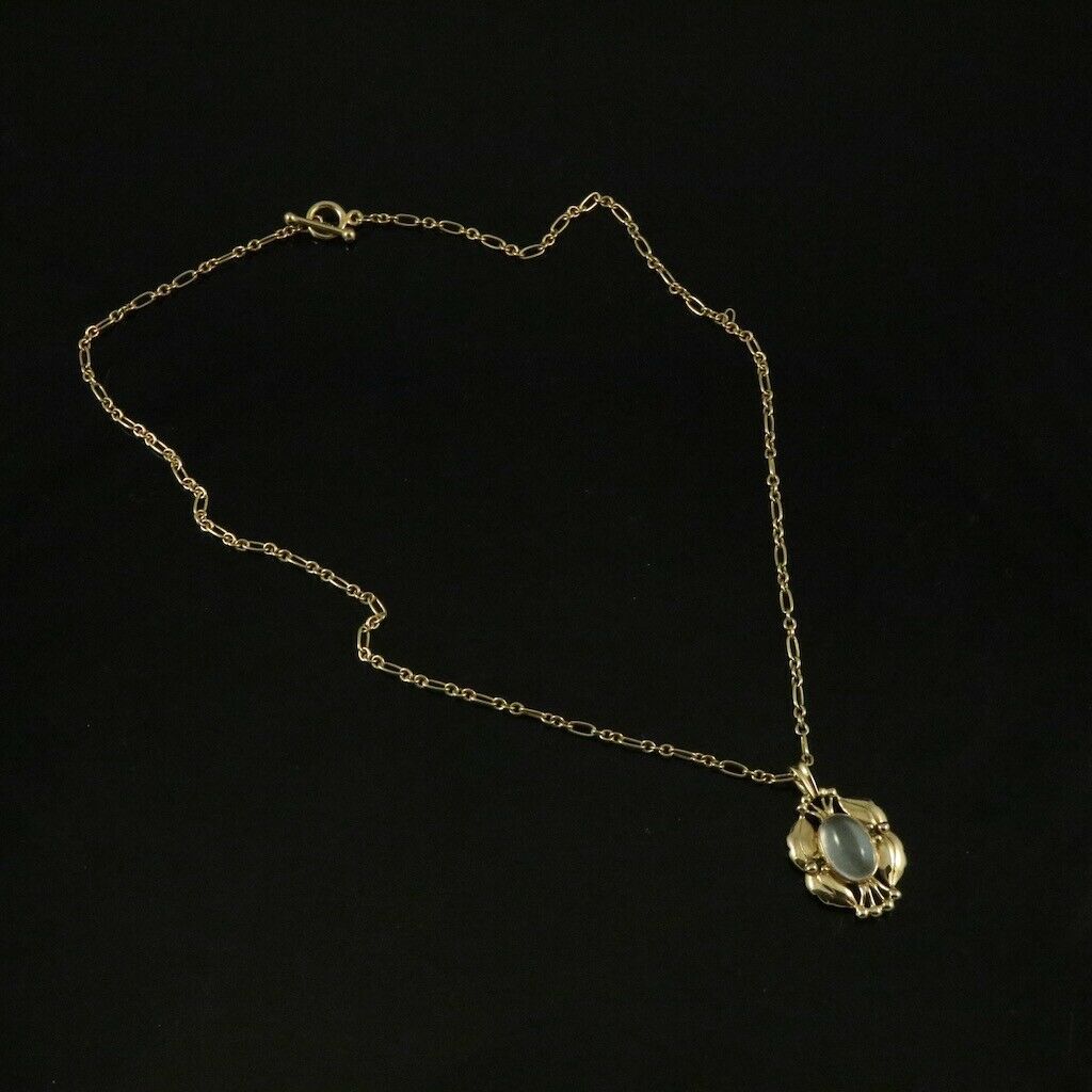 Georg Jensen. 18k Gold Millenium Year Pendant with Moonstone - Heritage 2000