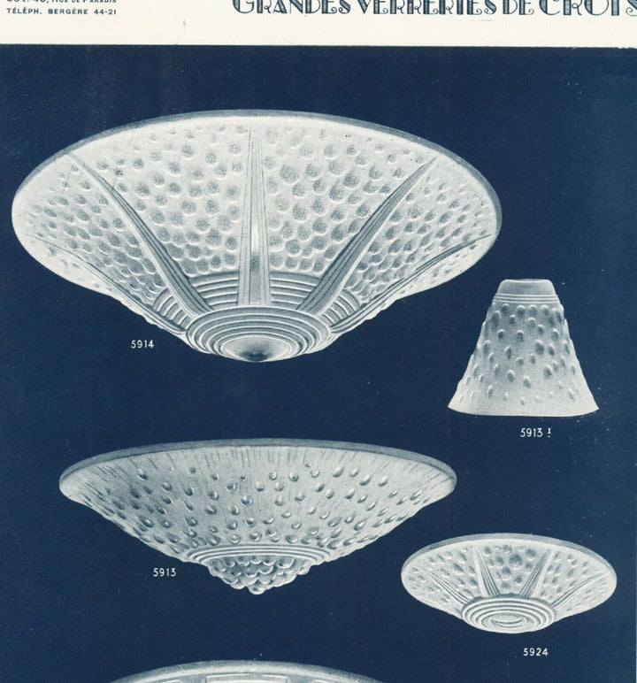 MULLER FRERES & A.BLOCH : large FRENCH 1930 ART DECO PENDANT CHANDELIER . France