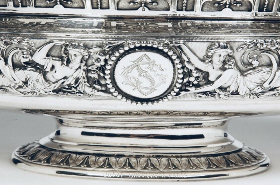 369 oz XXL CENTERPIECE ODIOT FRENCH STERLING SILVER 1862 LONDON EXHIBITION UNIQU