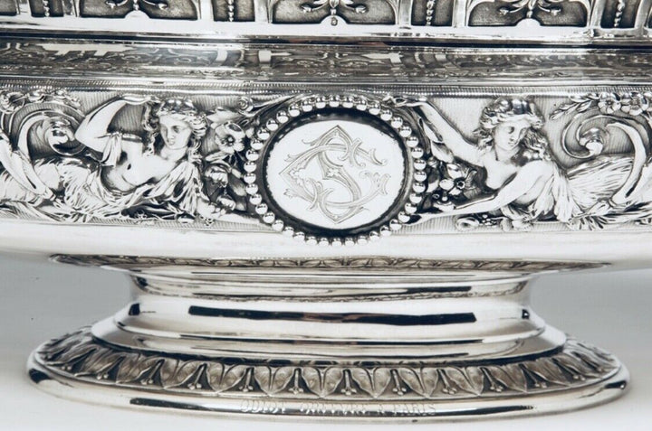 369 oz XXL CENTERPIECE ODIOT FRENCH STERLING SILVER 1862 LONDON EXHIBITION UNIQU