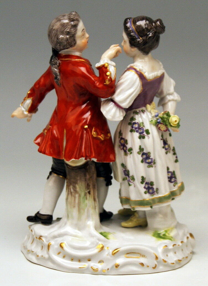 MEISSEN FIGUR GRUPPE DER ROSENKAVALIER AUGUST RINGLER MNR: S161 UM 1900
