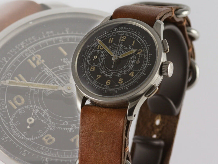 ヴィンテージ ミリタリークロノグラフ　アンジェラス　キャリバー210 CAL.210