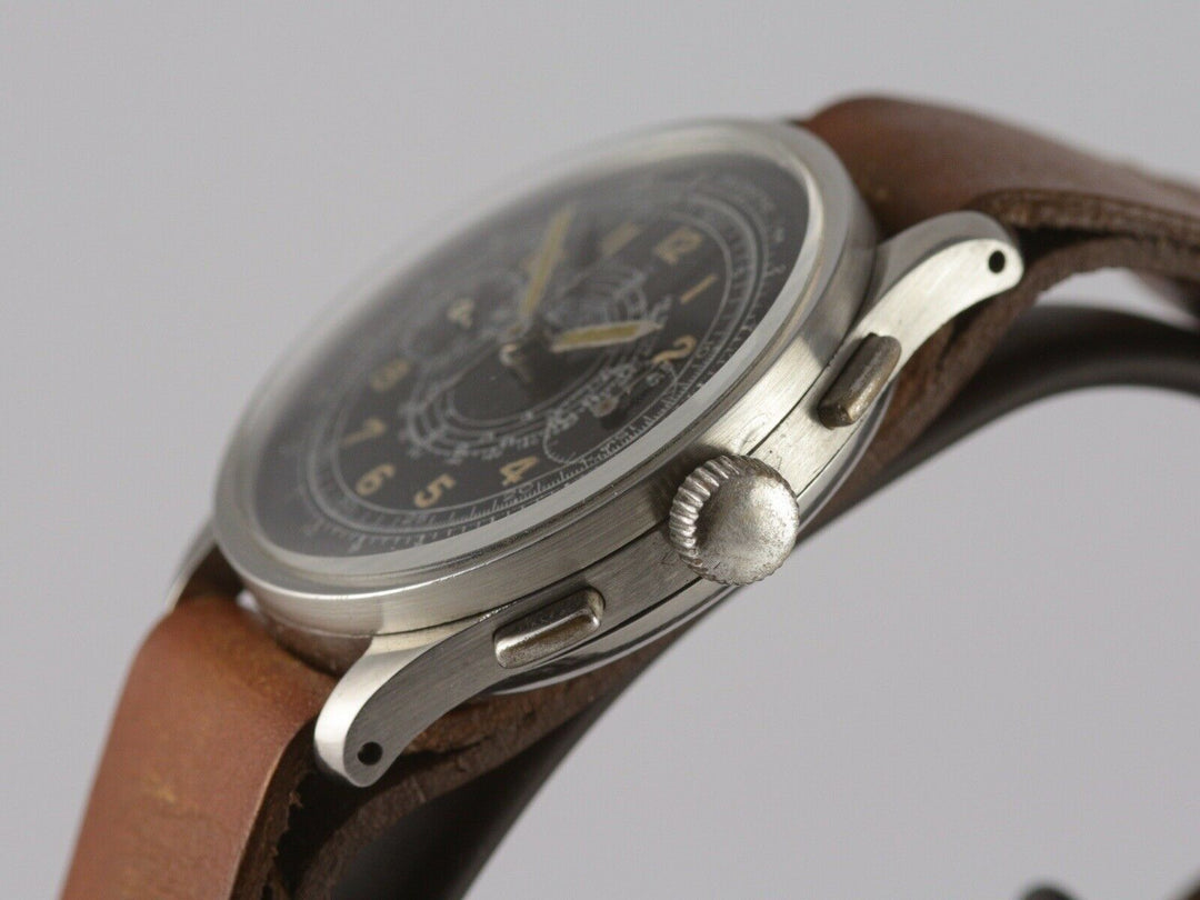 ヴィンテージ ミリタリークロノグラフ　アンジェラス　キャリバー210 CAL.210