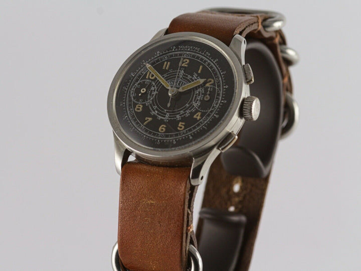 ヴィンテージ ミリタリークロノグラフ　アンジェラス　キャリバー210 CAL.210