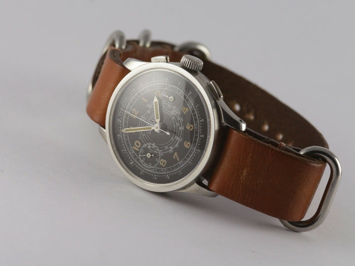 ヴィンテージ ミリタリークロノグラフ　アンジェラス　キャリバー210 CAL.210