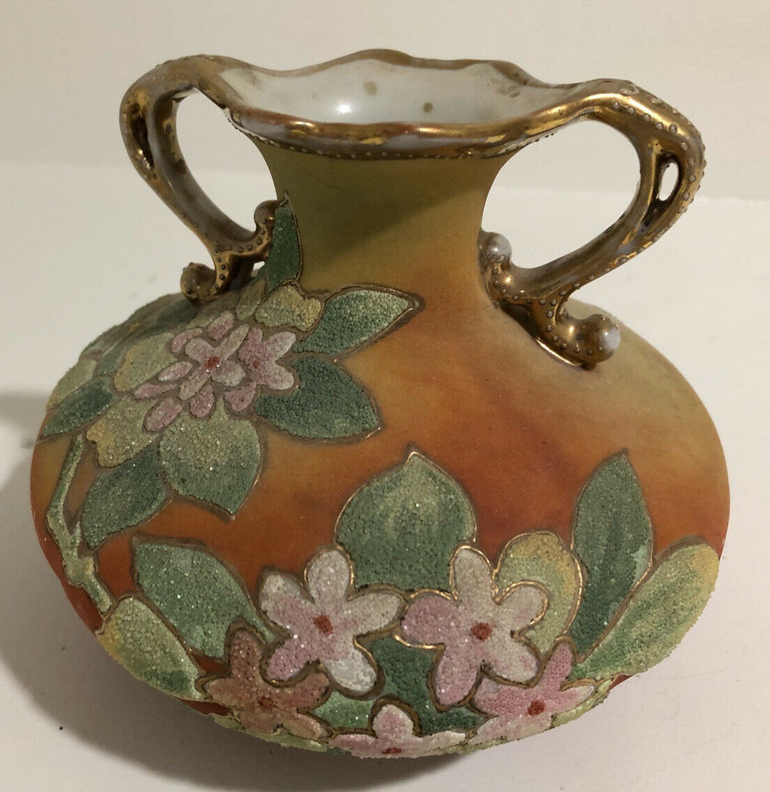 オールドノリタケ　コラレン　花瓶　1909年