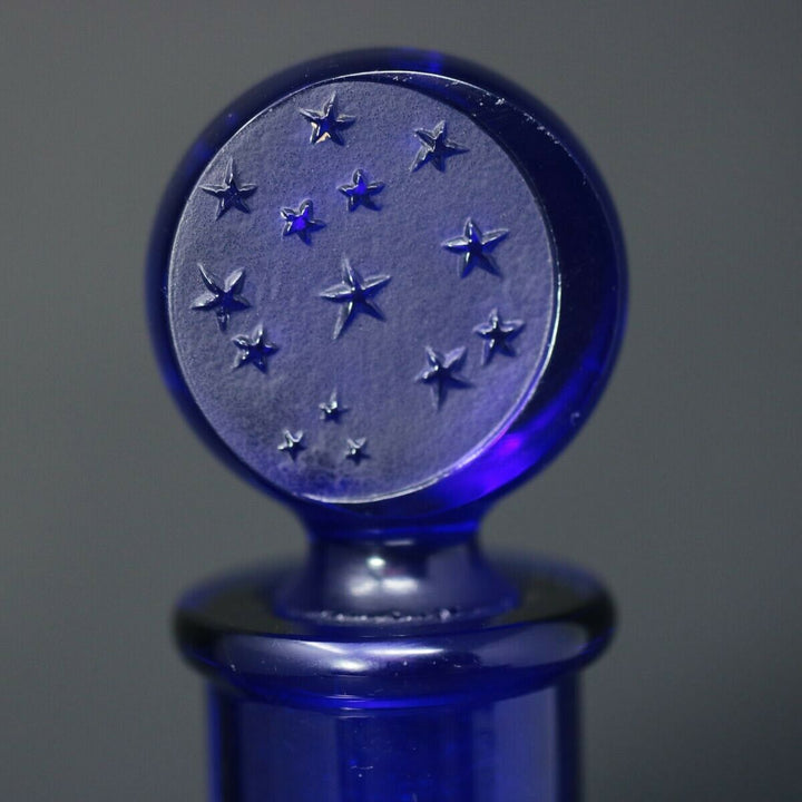 Rene Lalique Glass 'Dans La Nuit' Blue Perfume Bottle