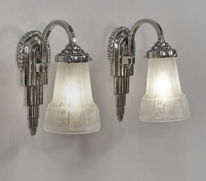 ミューラー兄弟　フランス1930年アールデコ　ウォールランプ