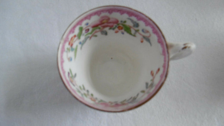 Tasse et sous-tasse Minton 110 estampillées V S "English Porcelain" du XIXe